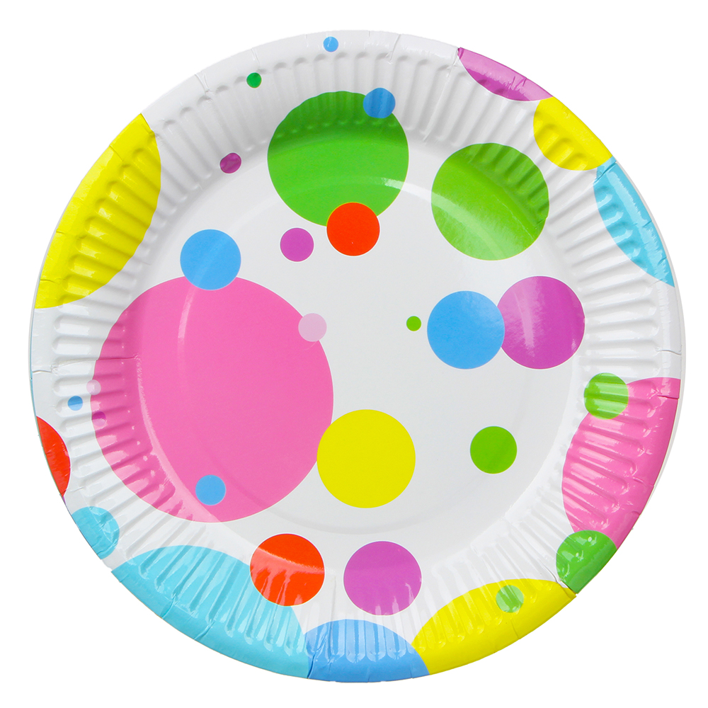 Набор бумажных тарелок 6шт, d18см, арт.№ 530-214