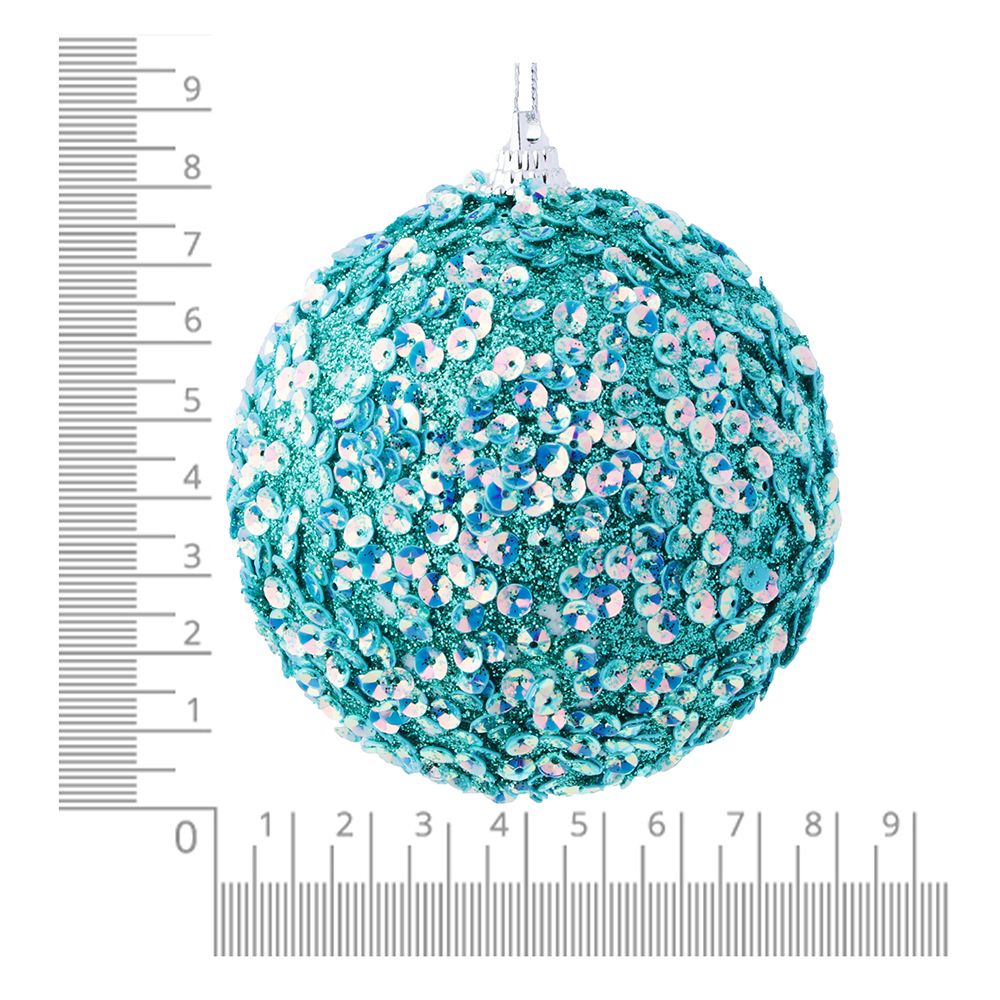 СНОУ БУМ Подвеска украшение фигурное с декором, 8см, пластик, голубой, 6 дизайнов, арт.№ 397-301