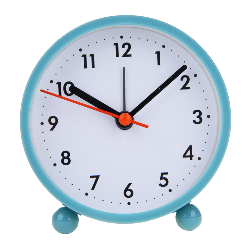 LADECOR CHRONO Будильник, 9,4x9,8x4 см, пластик, 1xAA, цвет синий, арт.1, арт.№ 529-014
