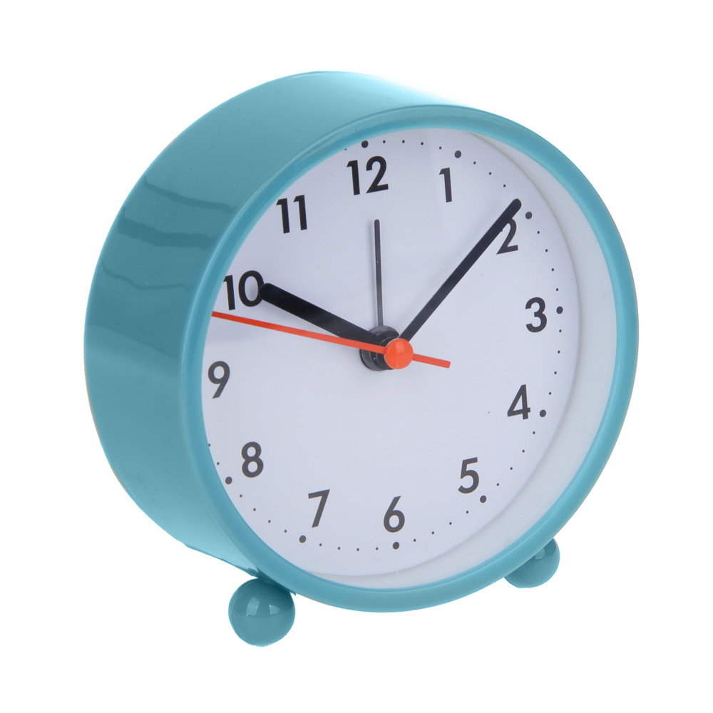 LADECOR CHRONO Будильник, 9,4x9,8x4 см, пластик, 1xAA, цвет синий, арт.1, арт.№ 529-014