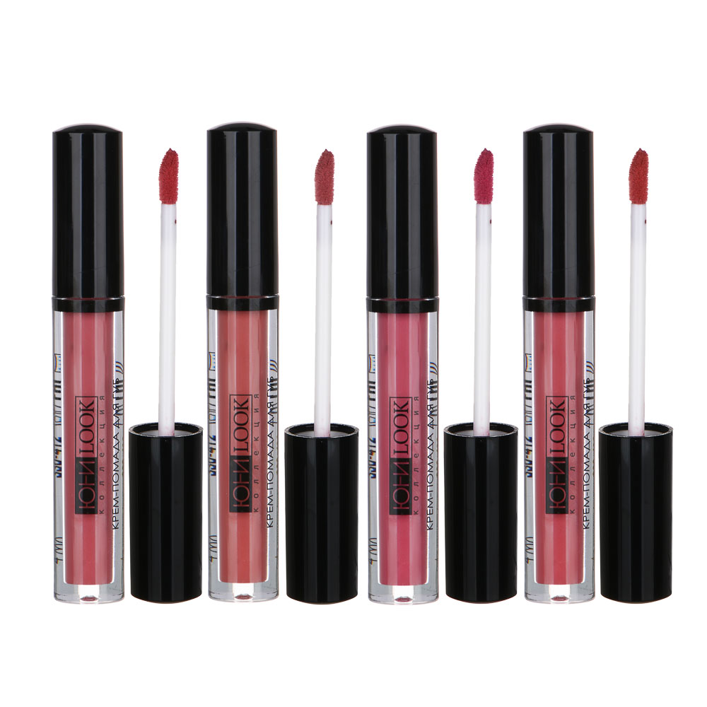 ЮНИLOOK Крем-помада для губ, 4мл, 4 тона, ПГ-20, арт.№ 330-412