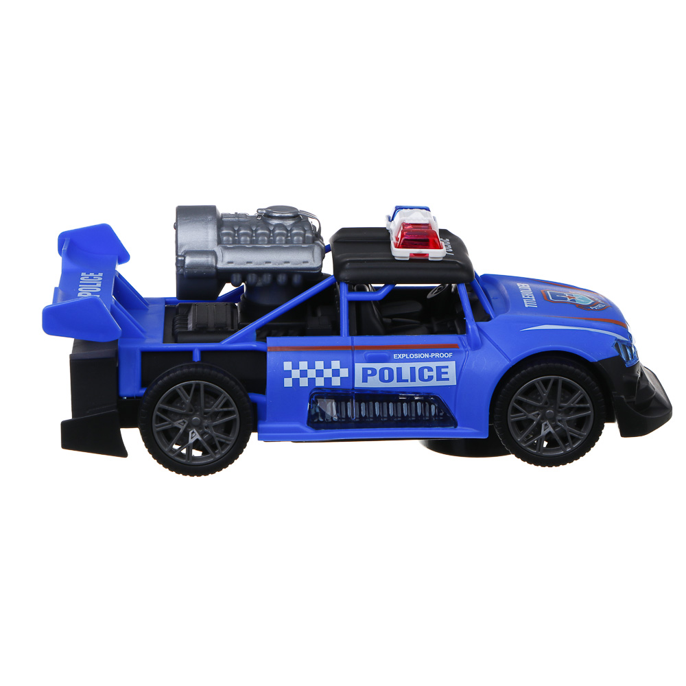 ИГРОЛЕНД Машина полиции, свет, звук, пар, 3хАА, PP, PS, 21,5х10,6х8,3 см, 2 дизайна, арт.№ 292-454