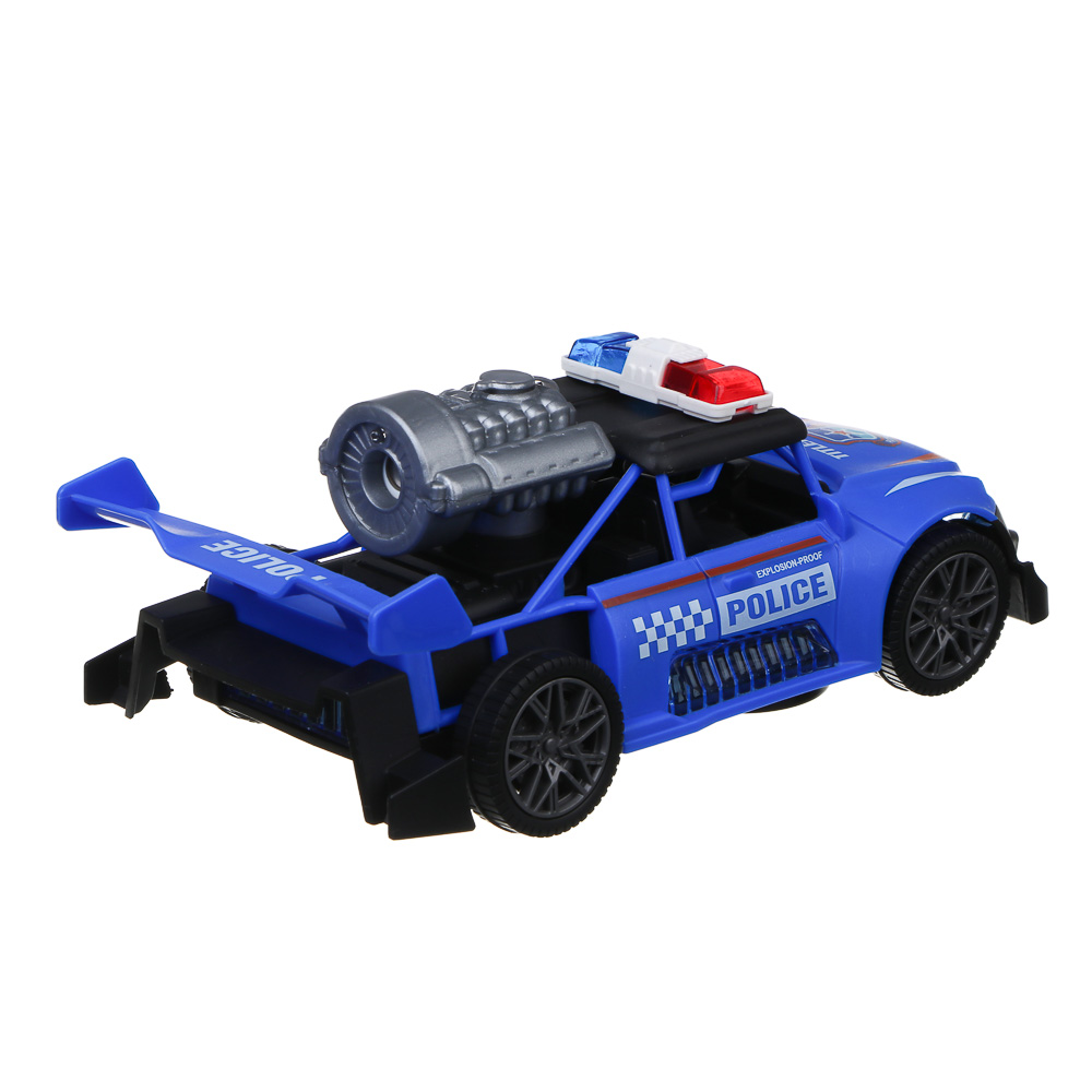 ИГРОЛЕНД Машина полиции, свет, звук, пар, 3хАА, PP, PS, 21,5х10,6х8,3 см, 2 дизайна, арт.№ 292-454