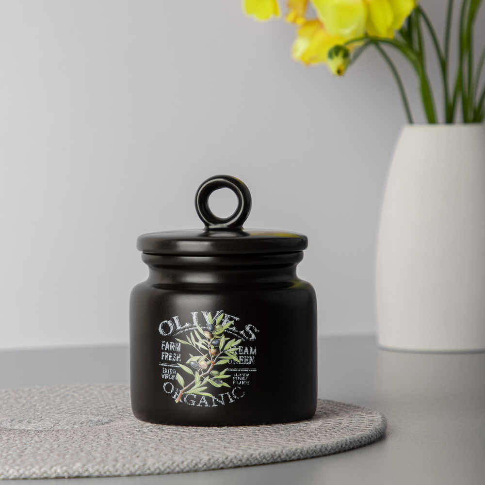 MILLIMI Олива Сахарница, 250мл, 8,5х8,5х10см, керамика, арт.№ 824-003