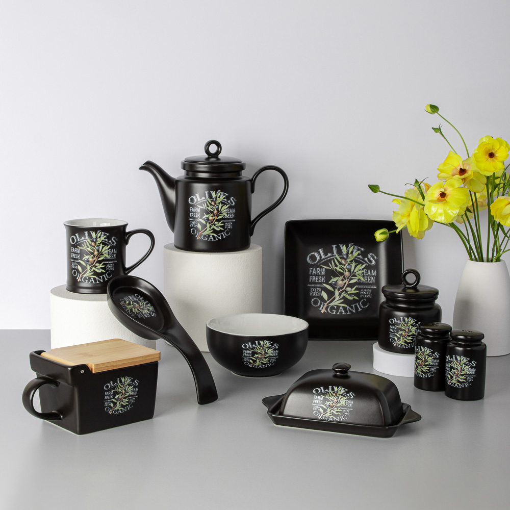 MILLIMI Олива Сахарница, 250мл, 8,5х8,5х10см, керамика, арт.№ 824-003