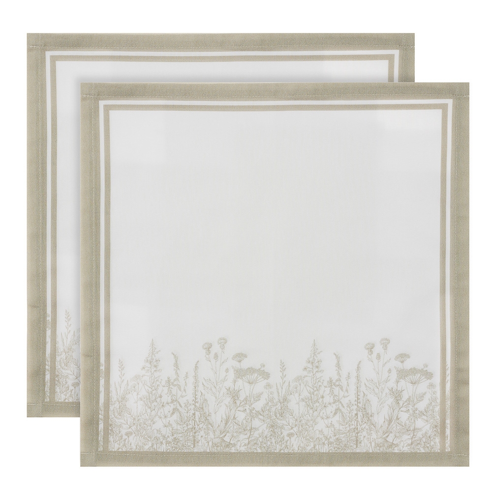 BY COLLECTION Элеганс Салфетка сервировочная, 2шт в комплекте, 40х40см, 100% хлопок, арт.№ 435-141