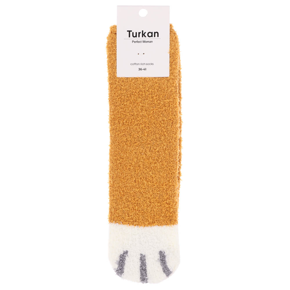 Носки женские, тм TURKAN, размер 36-41, 50% хлопок, 43% п/а, 7% лайкра, разноцветные H730, арт.№ 019-659