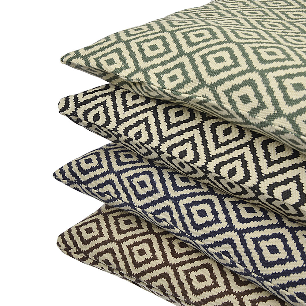 Наволочка декоративная рогожка 40х40см, 70% ПЭ, 30% хлопок, "Ромбы", 4 дизайна, арт.№ 497-012