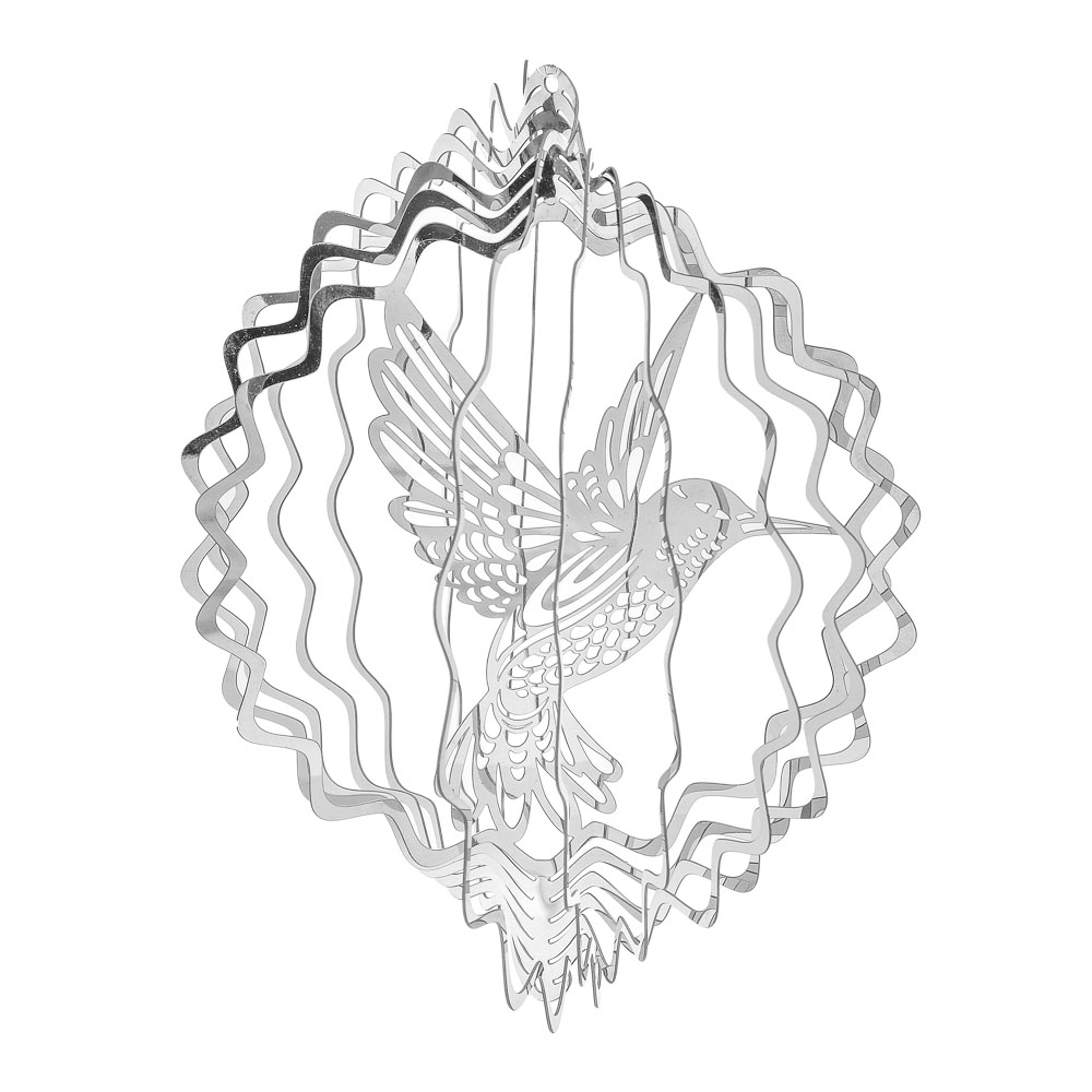 INBLOOM Вертушка 3D металлическая для отпугивания птиц, 15см, арт.№ 156-024