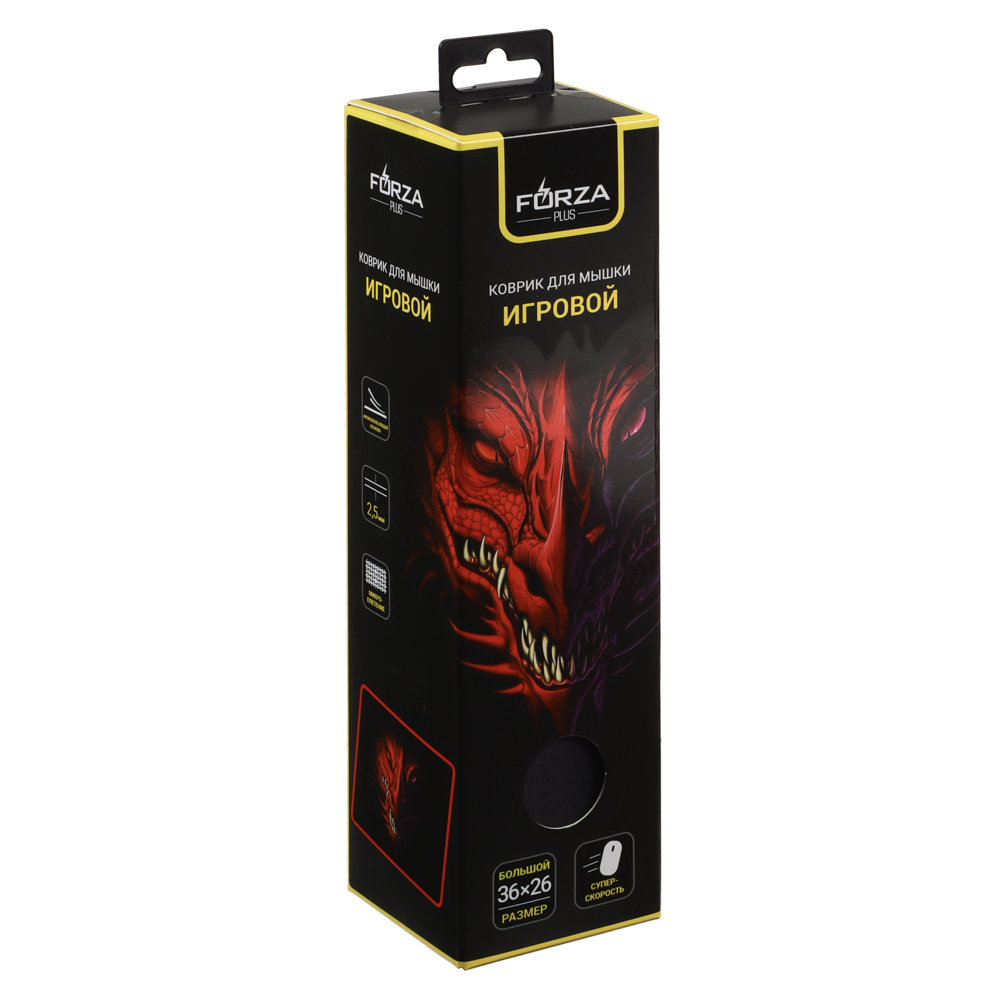 Коврик игровой FORZA, 360/230x260/200x2.5мм, с рисунком, полиэстер, каучук (2 размера), арт.№ 405-019