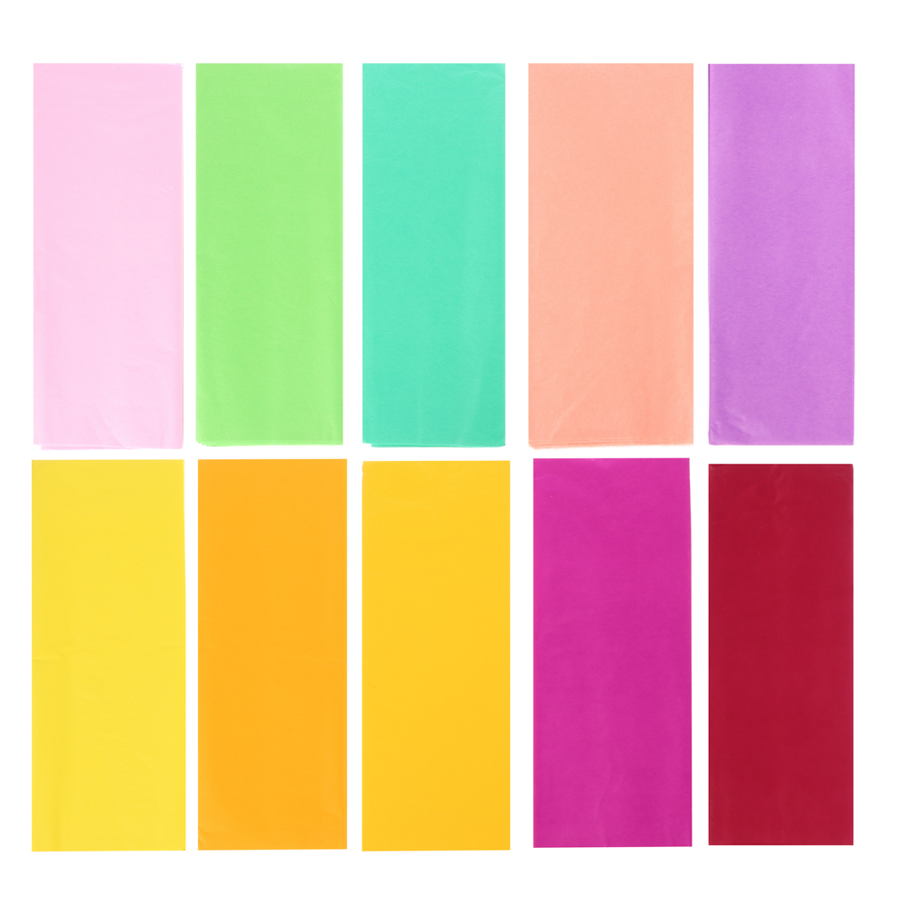 Бумага тишью в ассортименте, 51х66 см, 10 листов, арт.№ 570-068