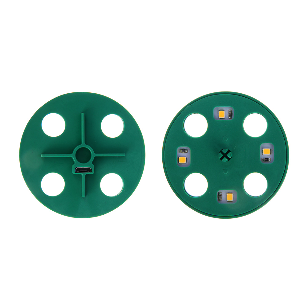 INBLOOM Лоток для рассады 18х14х11см с лампой 4LED, бирка-10шт, лопатка-2шт, USB, PET, арт.№ 185-093