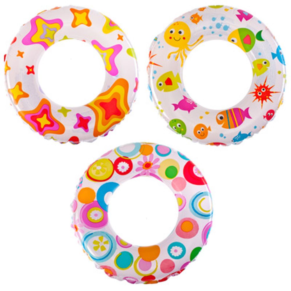 INTEX Круг надувной 61см, от 6 до 10 лет, 3 вида, 59241NP, арт.№ 359-204