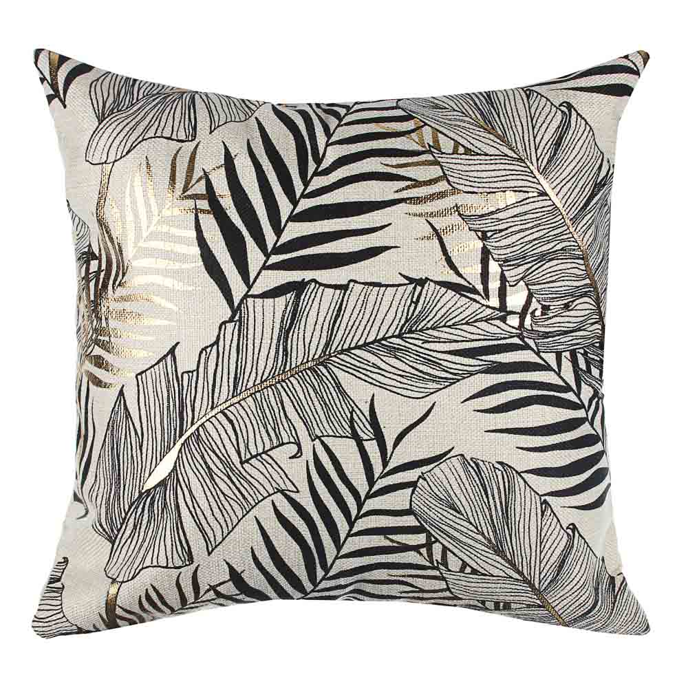 PROVANCE Наволочка декоративная рогожка 40х40см, 100% полиэстер, "Золото", 4 дизайна, арт.№ 497-037