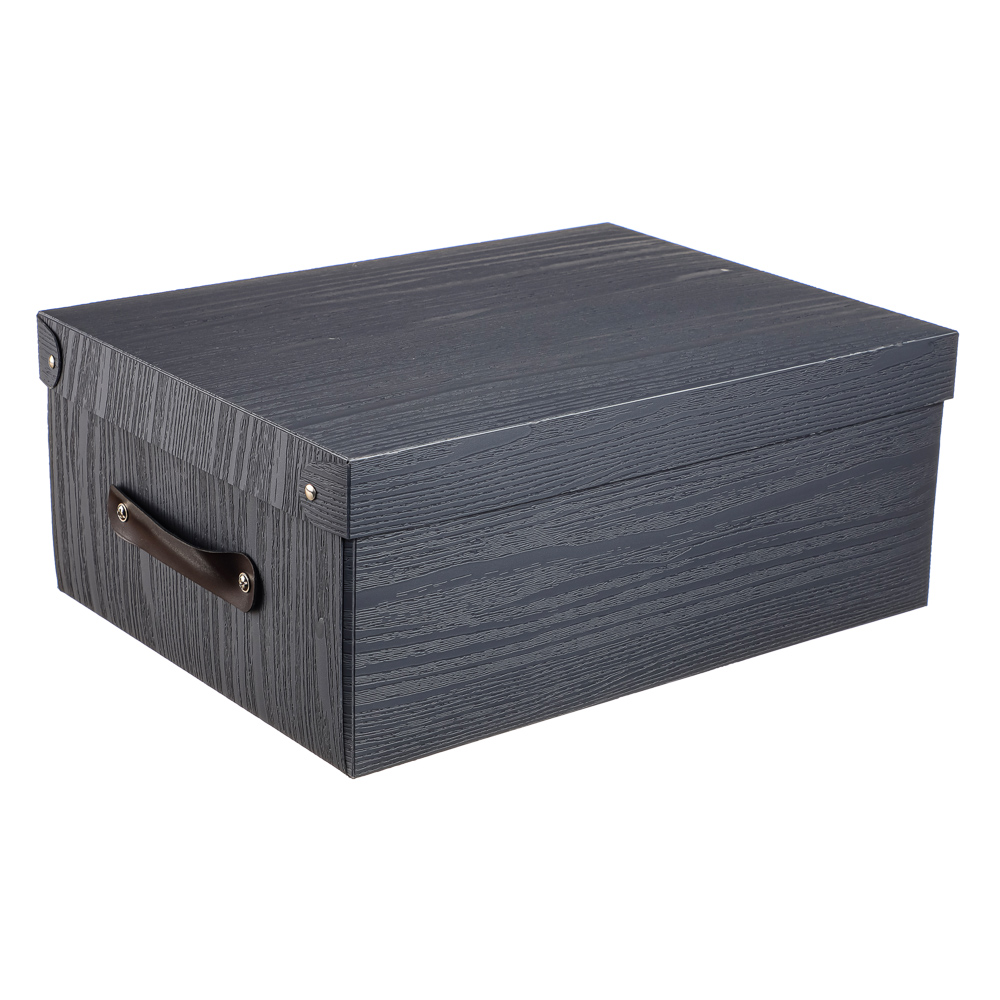 VETTA Короб для хранения складной с ручкой, 37,5х28х15см, пластик, 2 дизайна, арт.№ 457-387