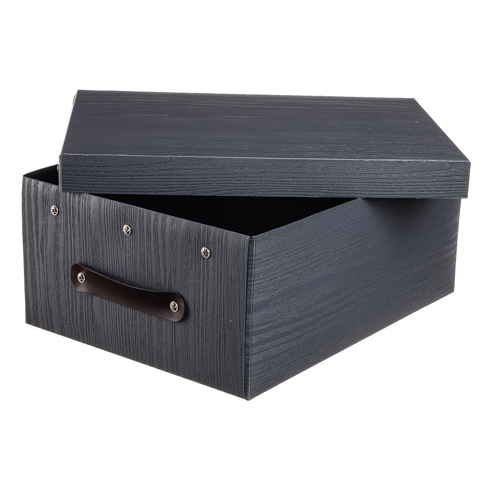 VETTA Короб для хранения складной с ручкой, 37,5х28х15см, пластик, 2 дизайна, арт.№ 457-387