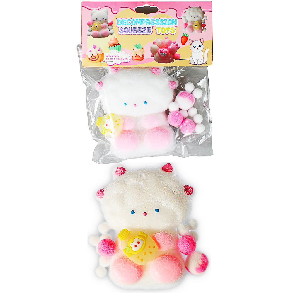 Антистресс сквиш-мялка "Зверюшки", TPR, 11,4х8,5х3см, 6 дизайнов, арт.№ 297-149