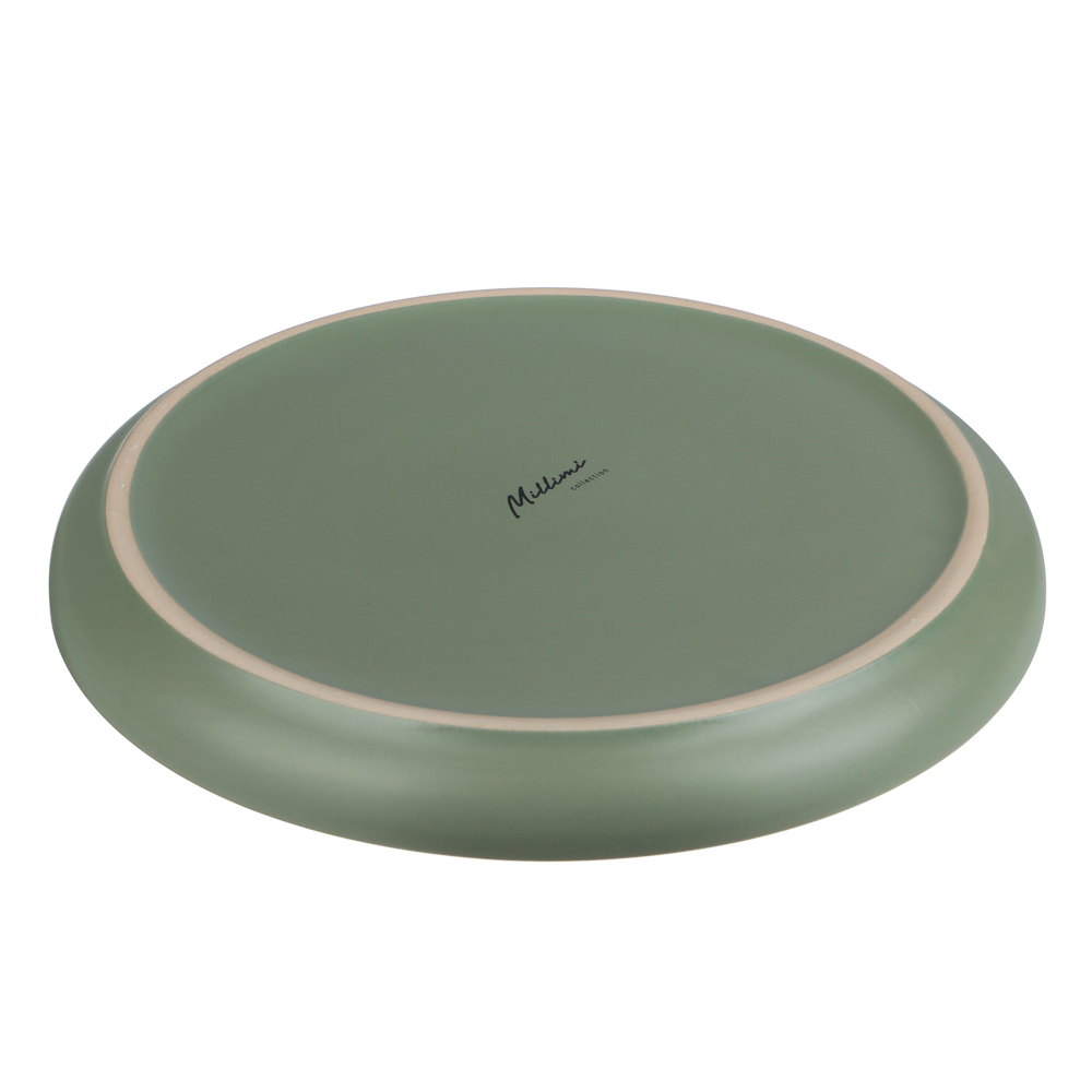 Тарелка закусочная 20см, тм MILLIMI Треция фисташковый, керамика, арт.№ 824-283