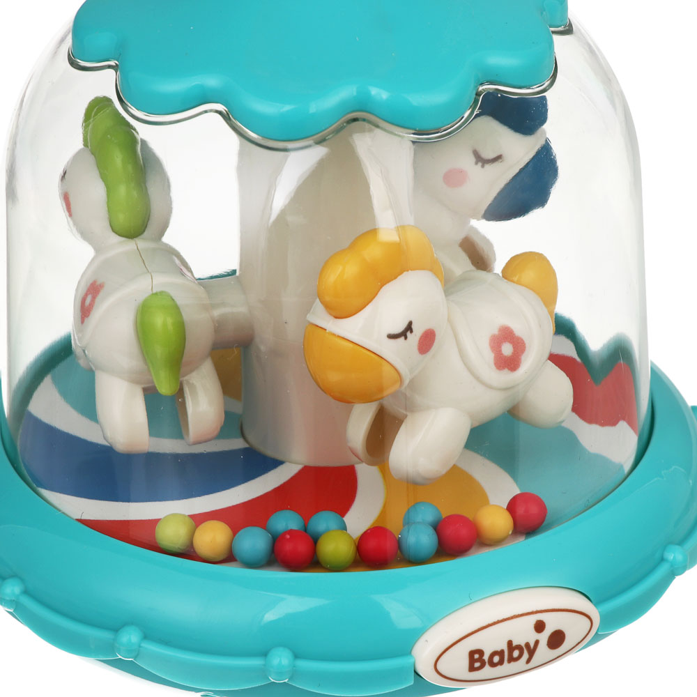 Развивающая игрушка для малышей "Юла", ИГРОЛЕНД, ABS, арт.№ 262-588