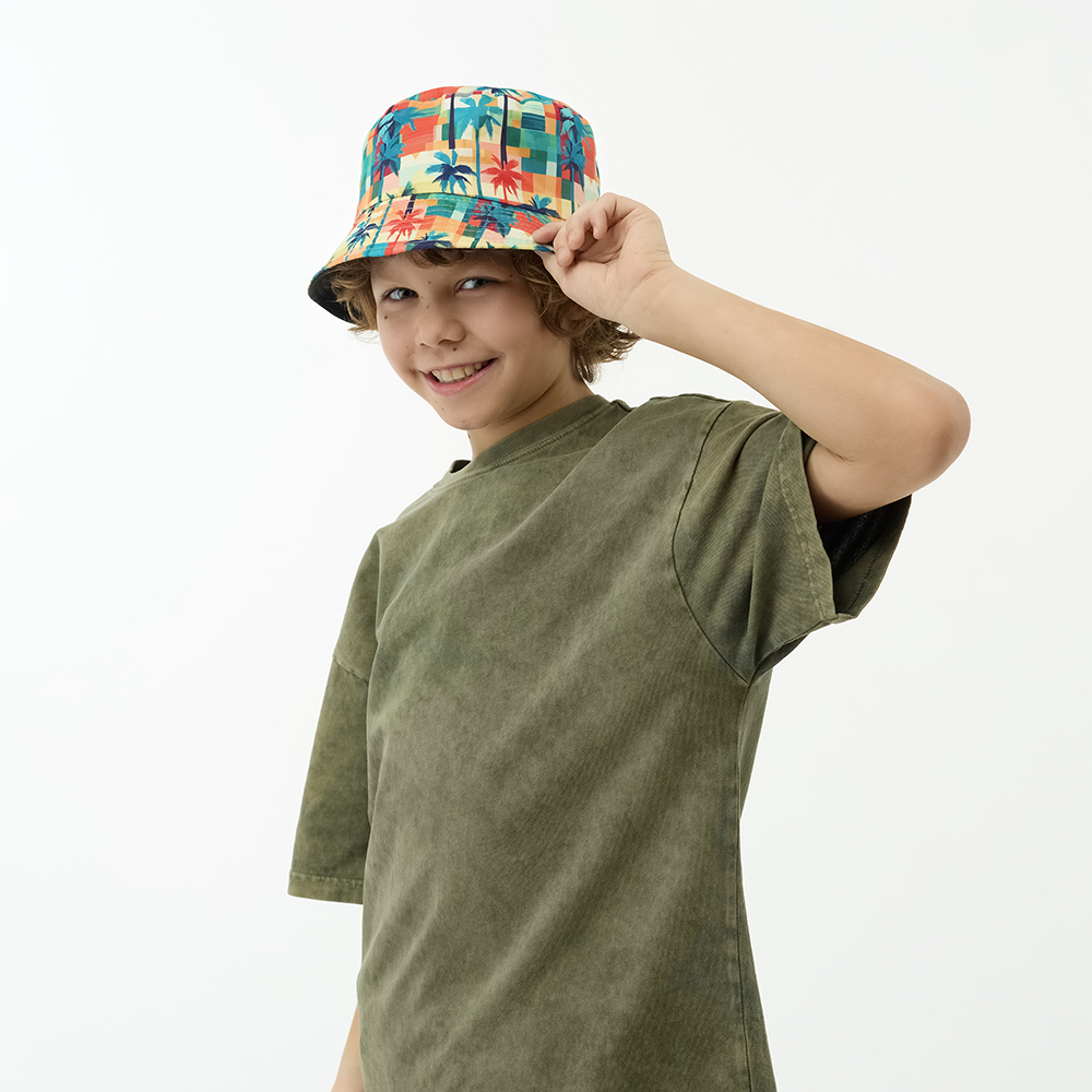 GALANTE Панама подростковая, р.56, 100% полиэстер, пальмы, ВЛ25-07, #4, арт.№ 314-945