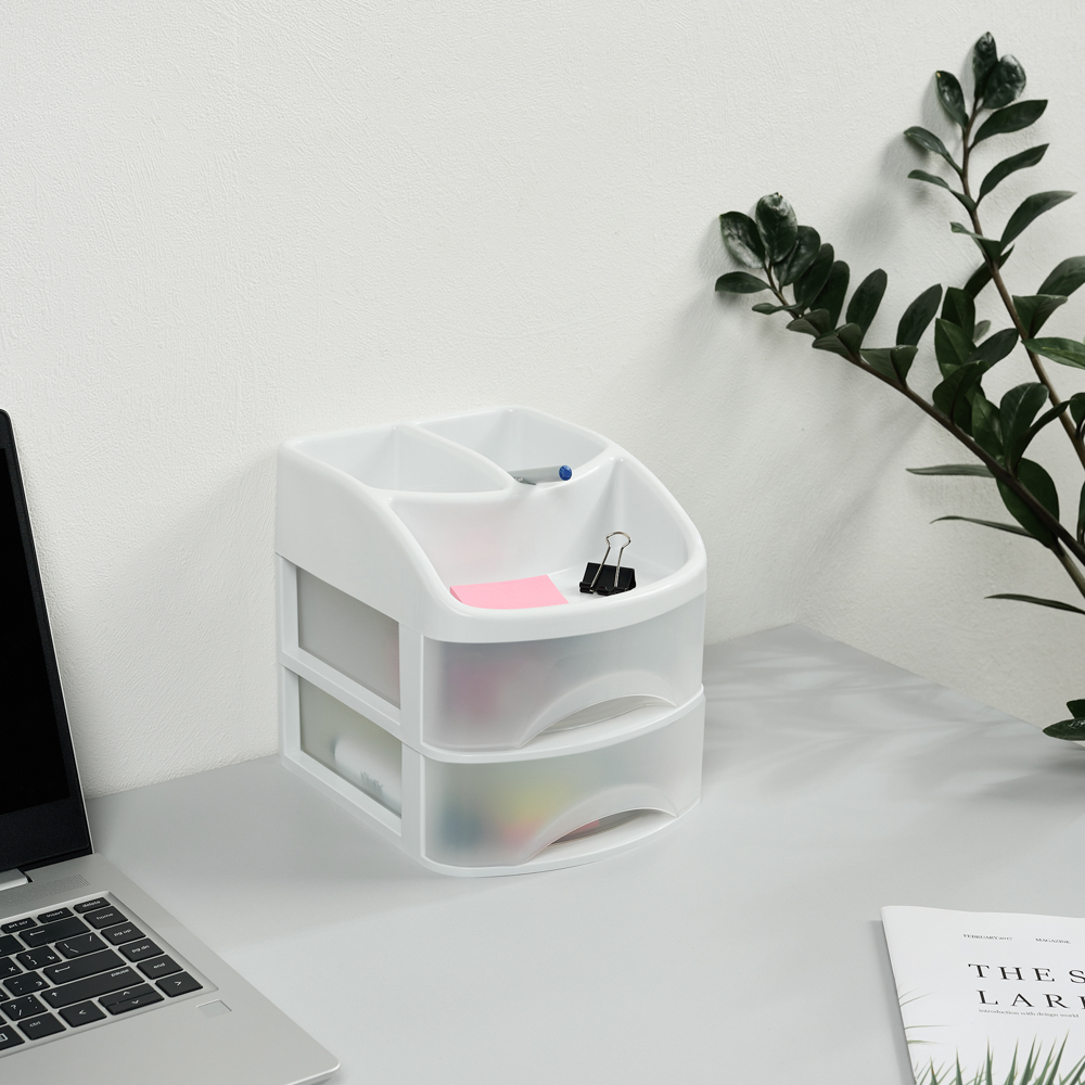 Органайзер универсальный 2 ящика, 21x17x18,4 см, пластик, арт.№ 457-135