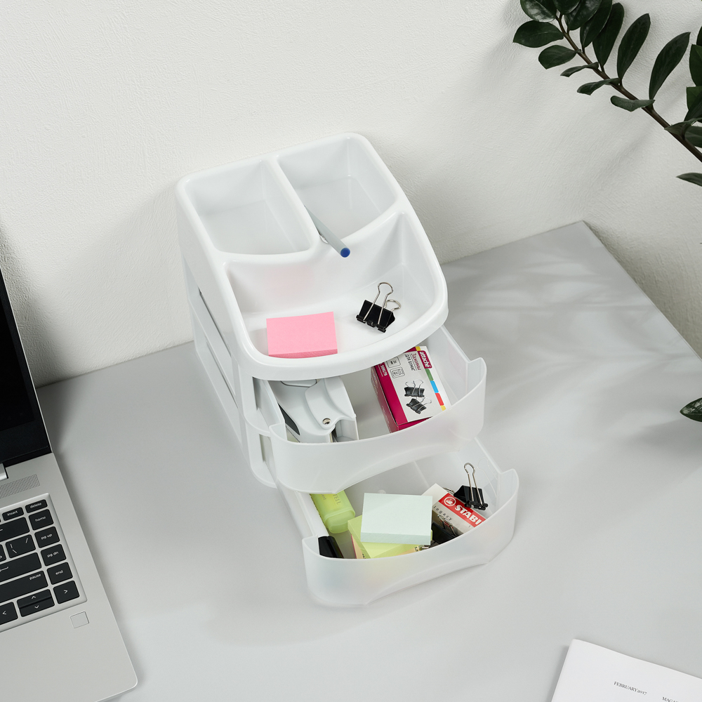 Органайзер универсальный 2 ящика, 21x17x18,4 см, пластик, арт.№ 457-135