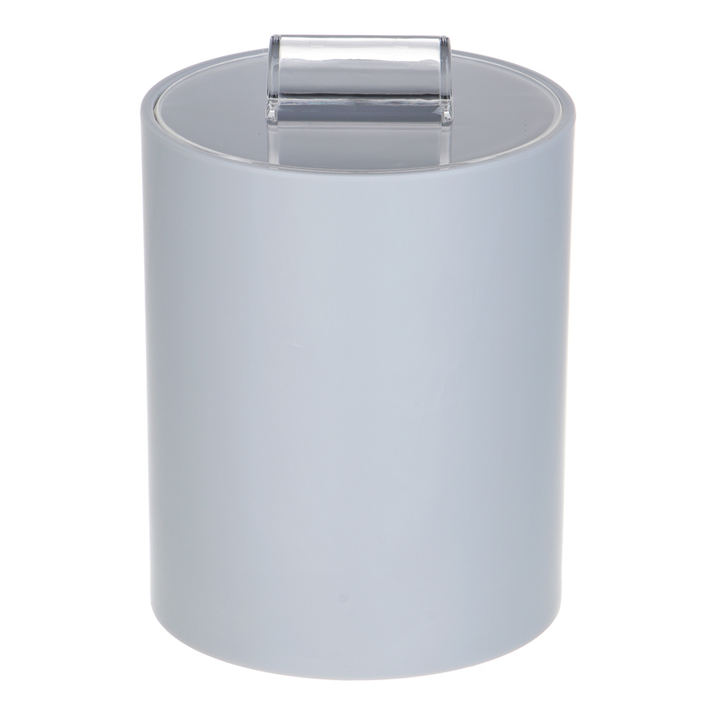 VETTA Контейнер для ватных дисков, акрил, 11,5x8x8 см, серый, арт.№ 478-234