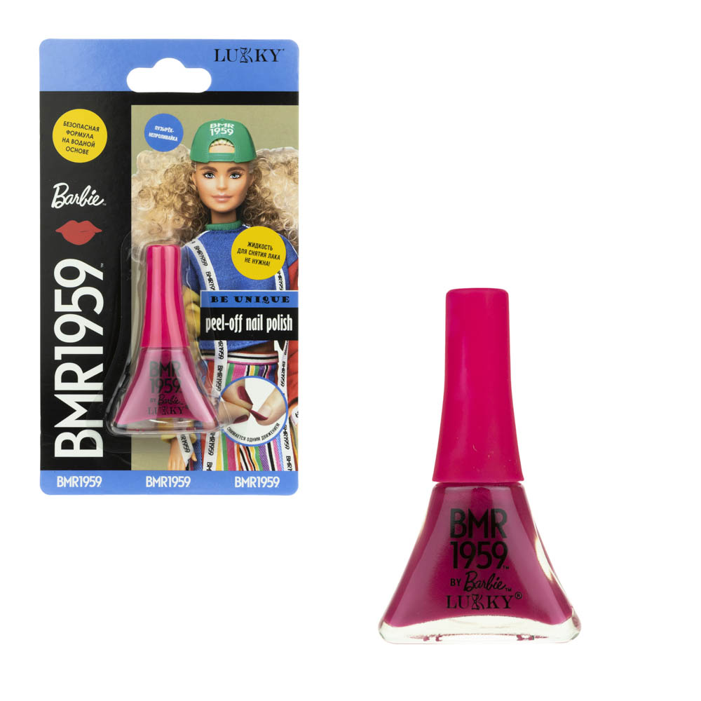 BY Kids Лак для ногтей Barbie Extra,5,5мл, 2х18х10см, 7 цветов, арт.№ 025-019