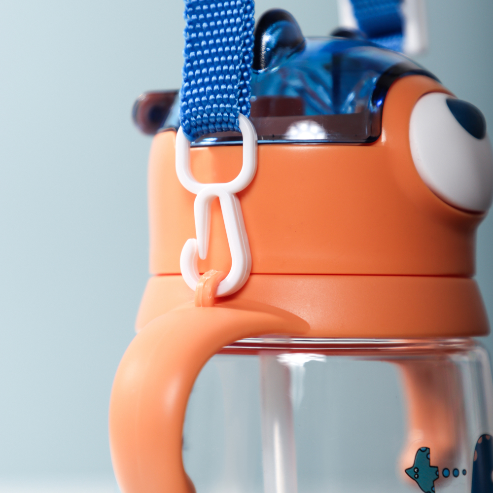 Бутылочка детская с ручками "Зверята", 450 мл, пластик, арт.№ 829-218