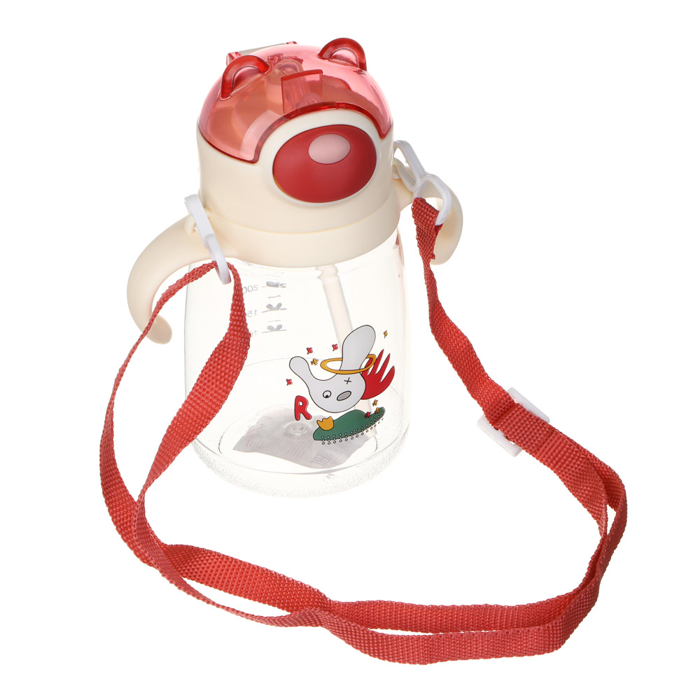 Бутылочка детская с ручками "Зверята", 450 мл, пластик, арт.№ 829-218