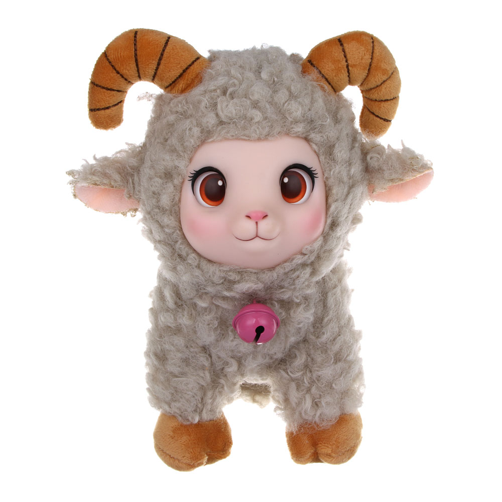 Игрушка мягкая "Милая овечка", полиэстер, PVC, тм ИГРОЛЕНД, 3 +, арт.№ 264-696