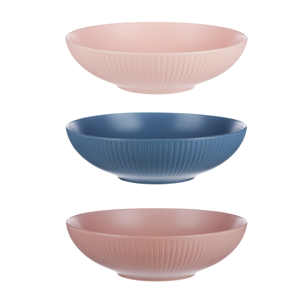 MILLIMI Ирина Салатник 19,5х6см, керамика, 3 цвета, арт.№ 824-437