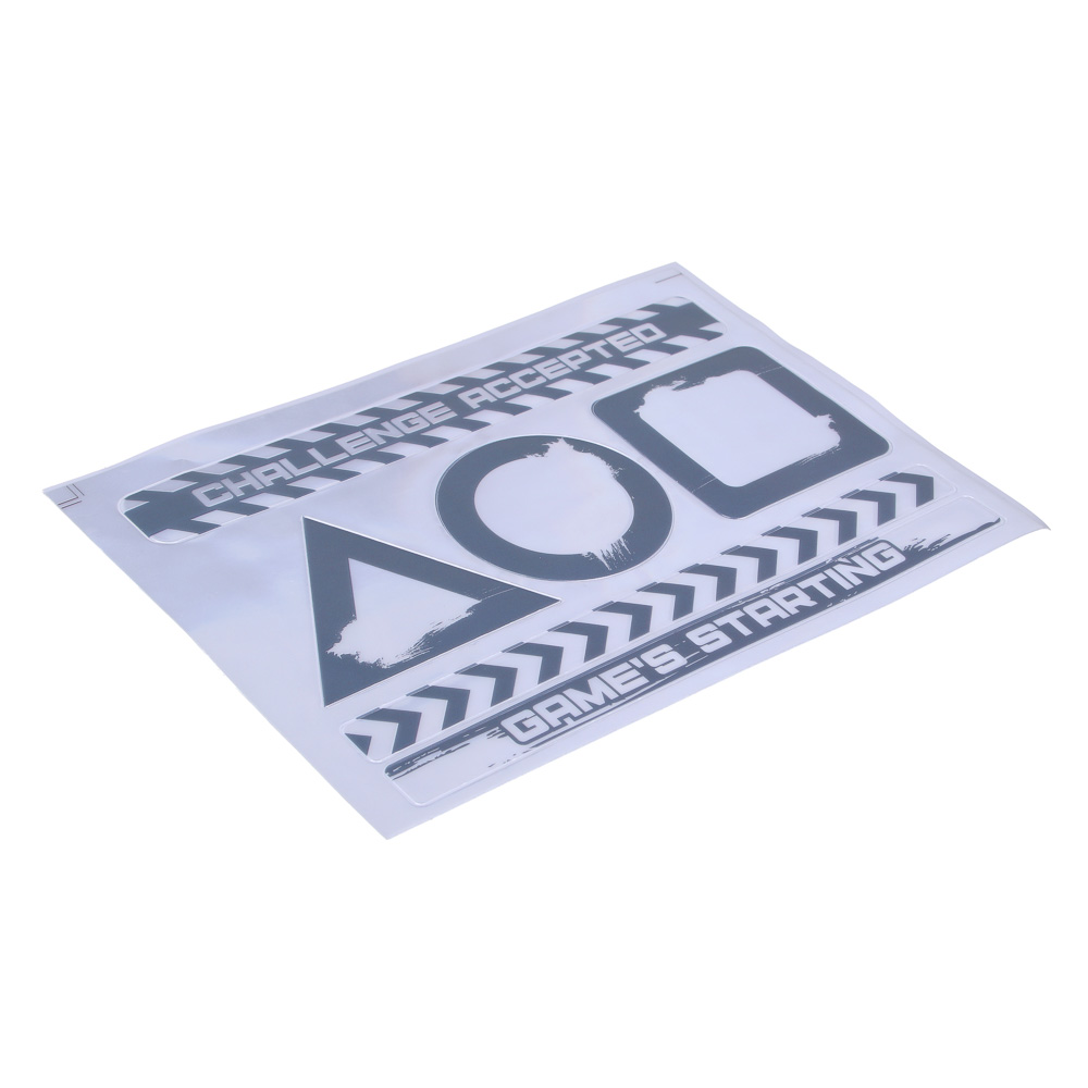 SILAPRO Наклейки светоотражающие 6шт (d5см; h16см) 18х13см, ПВХ, арт.№ 195-118