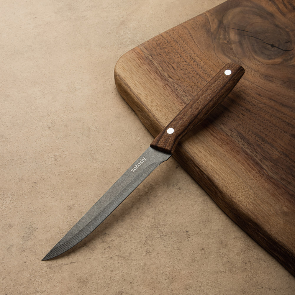 SATOSHI Меллер Нож кухонный универсальный 15см, нерж.сталь с антиналипающим покрытием, арт.№ 803-381