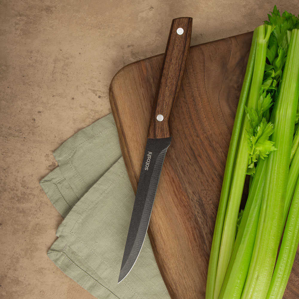 SATOSHI Меллер Нож кухонный универсальный 15см, нерж.сталь с антиналипающим покрытием, арт.№ 803-381