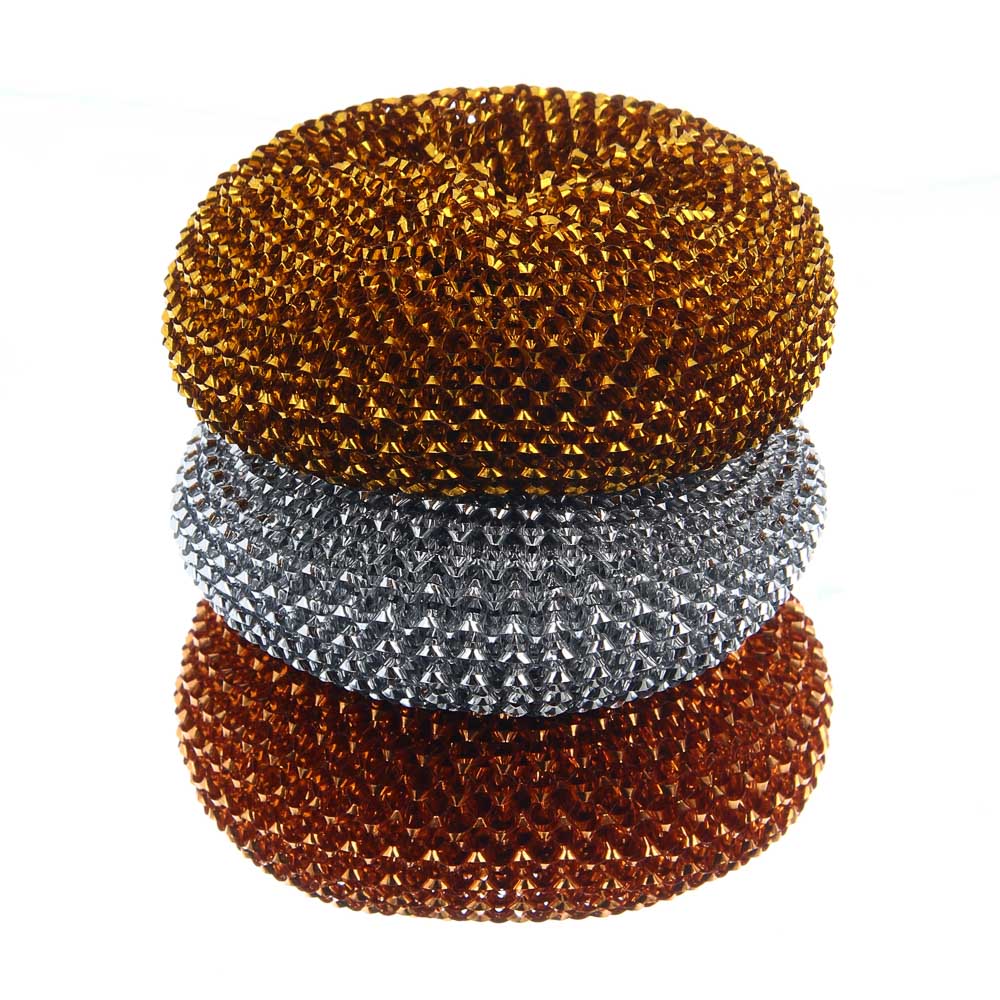 Набор губок для мытья посуды тм VETTA, "Бублик", 3 шт, 30 гр, металл, полиэтилентерефталат, арт.№ 441-281