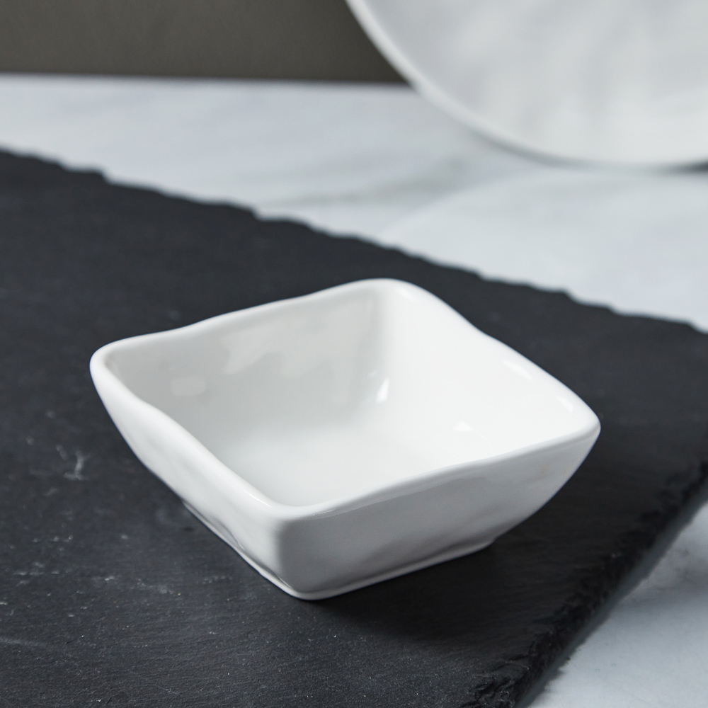 MILLIMI Вейв Розетка для соуса, 9,5х9,5х3,5см, фарфор, арт.№ 816-023