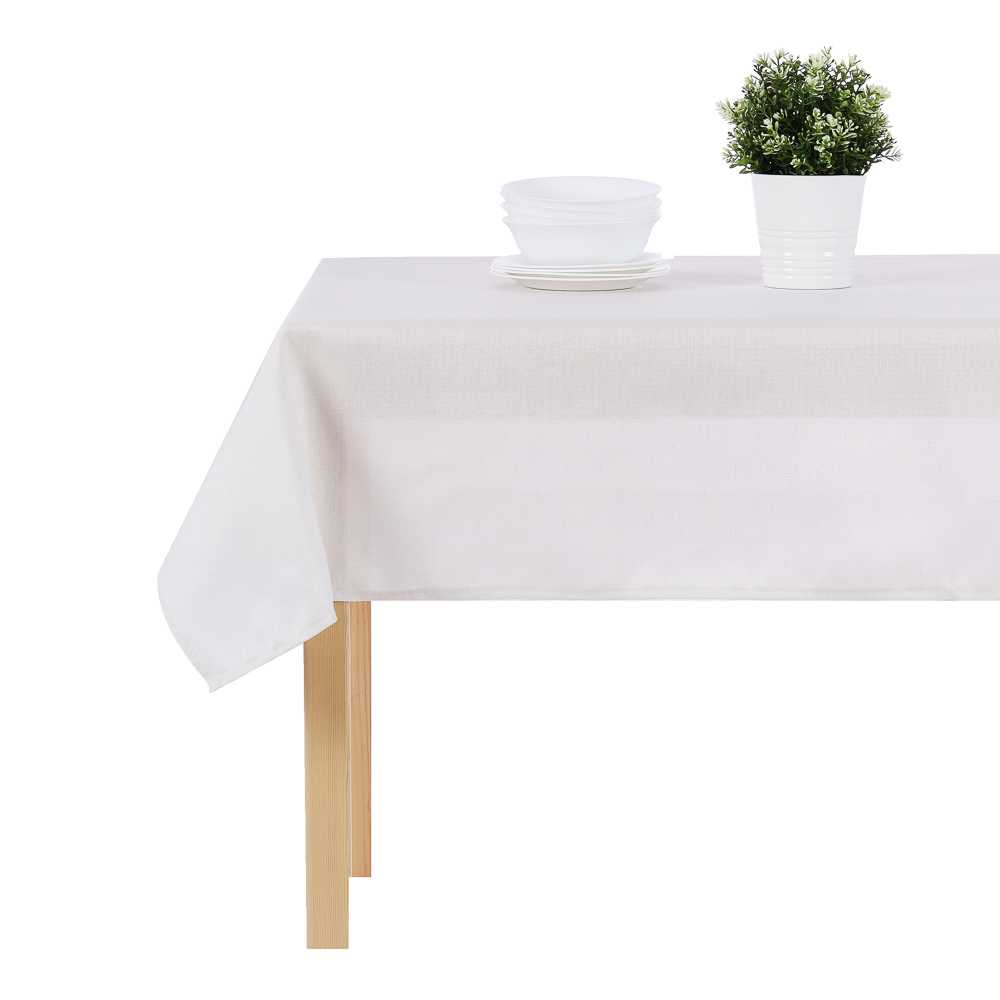 PROVANCE Скатерть текстильная 140х140см "Лён" с водоотталкивающей пропиткой, 100% ПЭ, 3 цвета, арт.№ 435-080