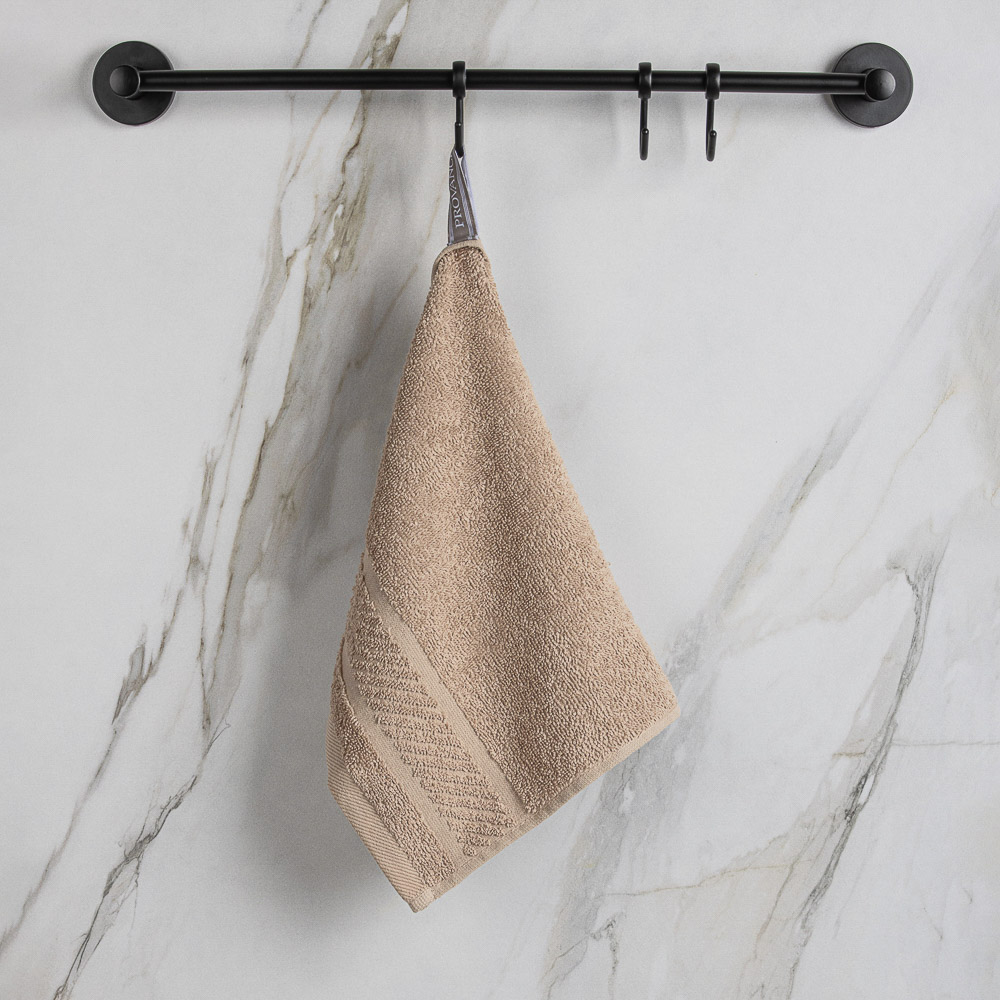 PROVANCE Виана Полотенце махровое, 100% хлопок, 30х50см, темно-бежевый, арт.№ 484-077