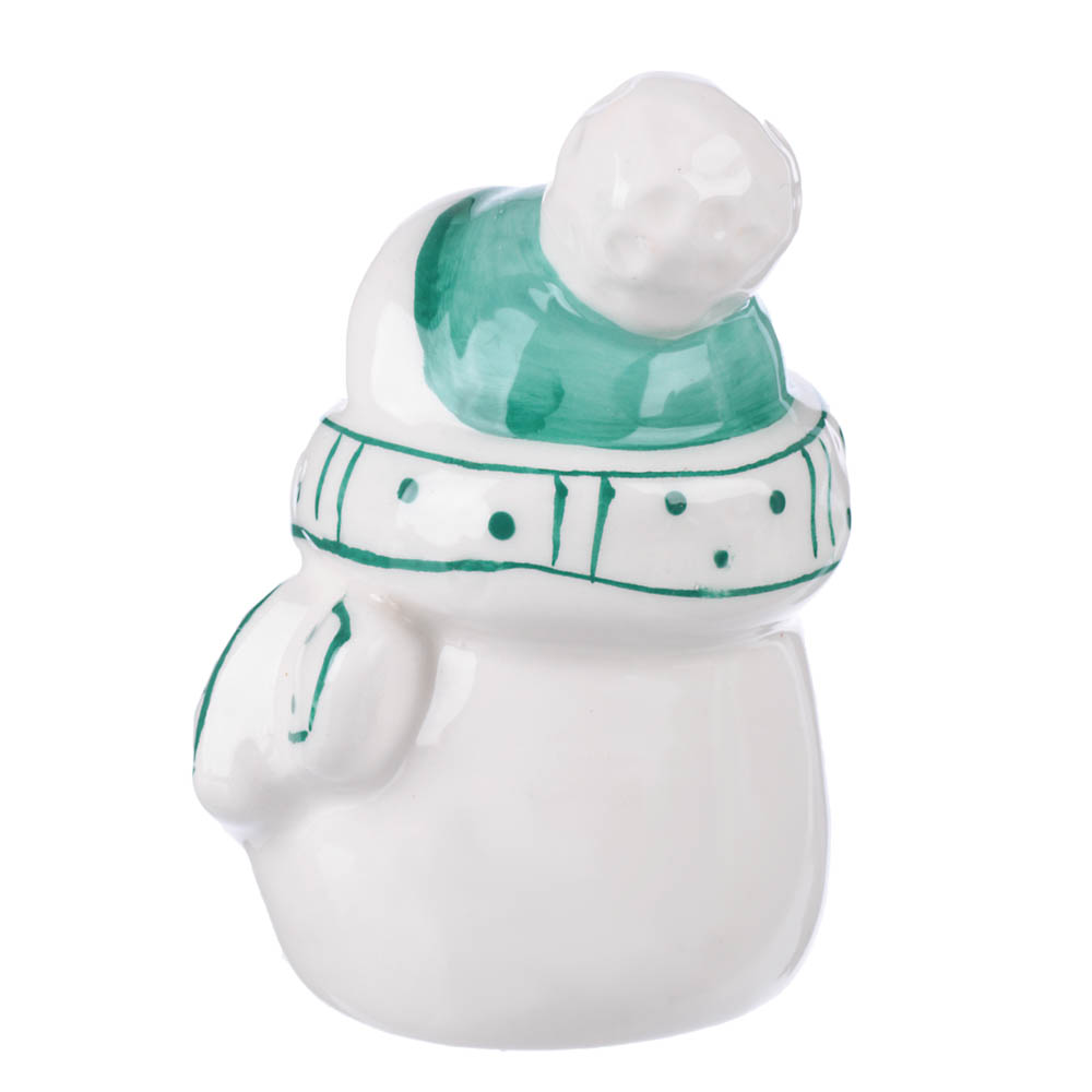 СНОУ БУМ Сувенир снеговичок, доломит, бирюза, 6х5,5х8см, 3 дизайна, арт.№ 396-678