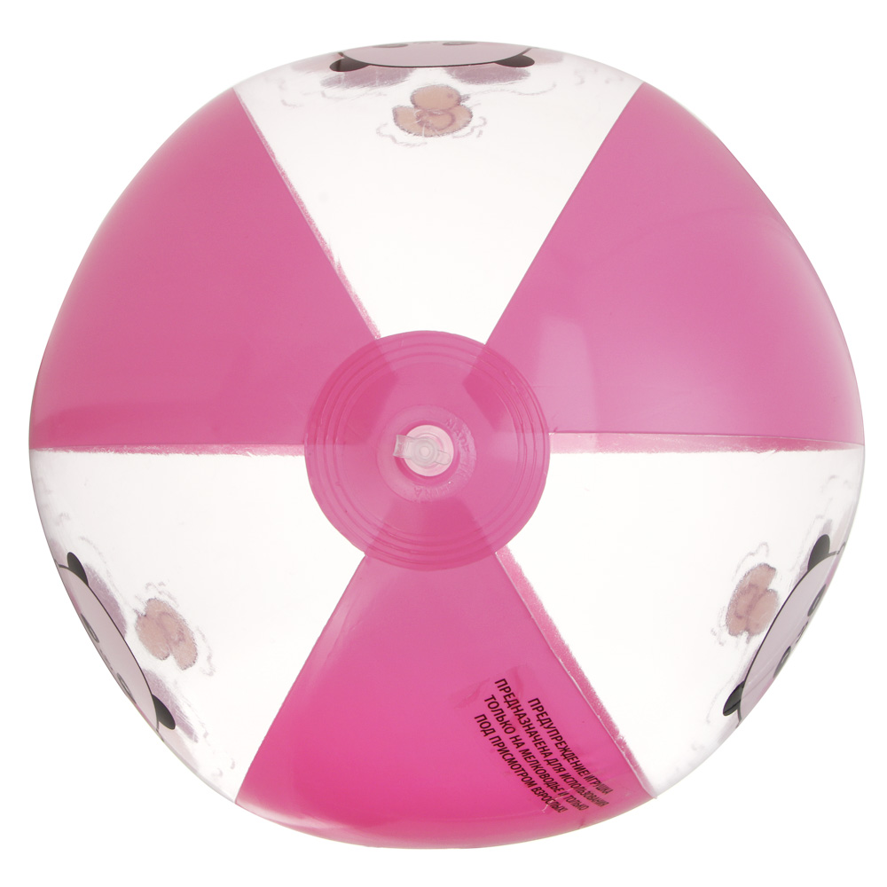 Мяч пляжный надувной, тм BY SPORT, 38см, ПВХ, 0.18мм, 2 дизайна, арт.№ 134-073