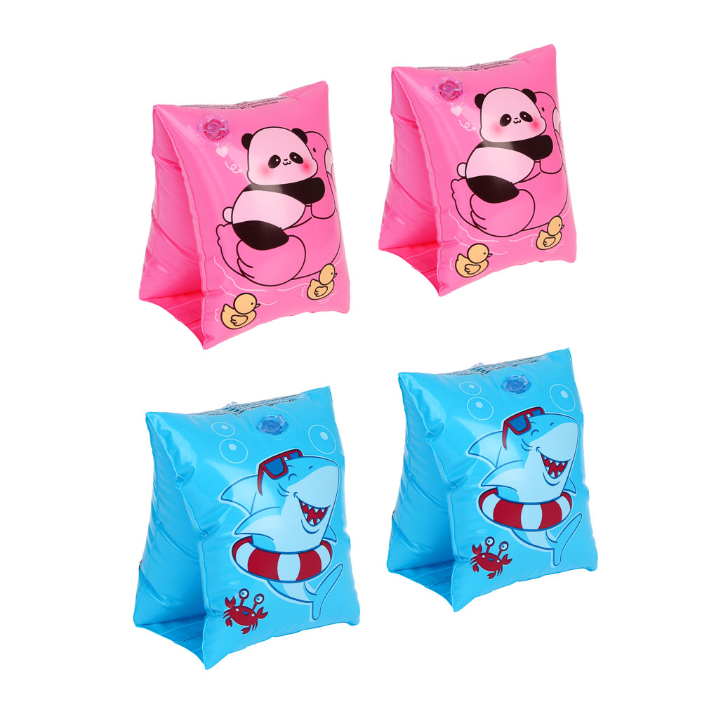 Нарукавники для плавания, тм BY SPORT, 21x13см, ПВХ, 0.18мм, 2 дизайна, арт.№ 134-075