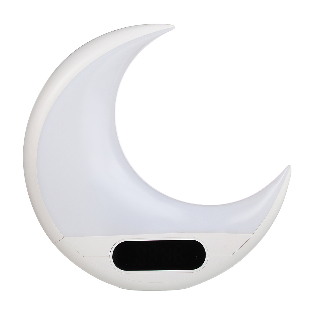 LADECOR CHRONO Часы-будильник, 20,6х7,6х20см, LED, с эфф.рассвета, FM-радио, ДУ, microUSB, пластик, арт.№ 529-194