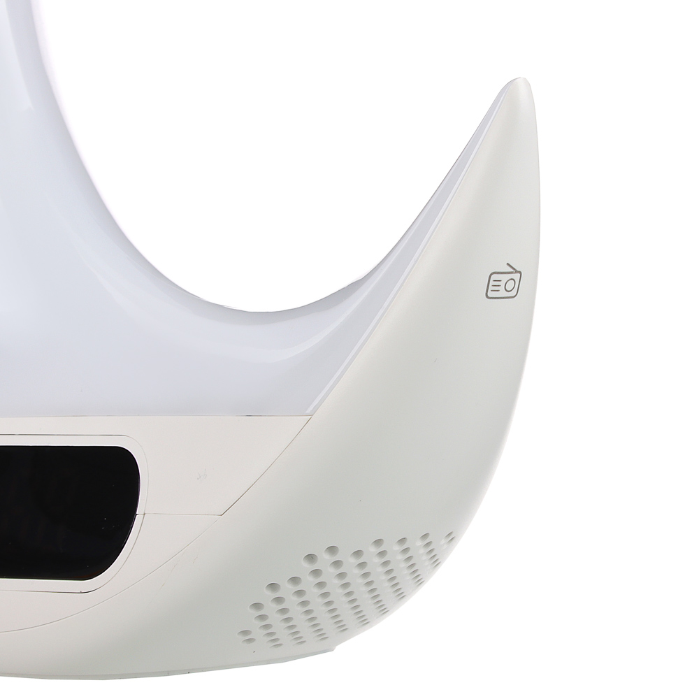 LADECOR CHRONO Часы-будильник, 20,6х7,6х20см, LED, с эфф.рассвета, FM-радио, ДУ, microUSB, пластик, арт.№ 529-194