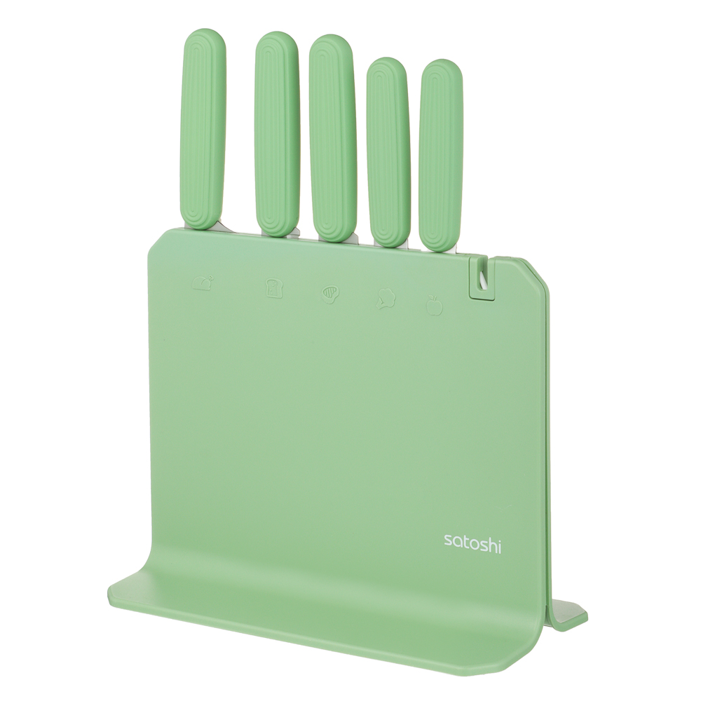 SATOSHI Кайо Набор ножей кухонных 6пр, на подставке, арт.№ 803-418