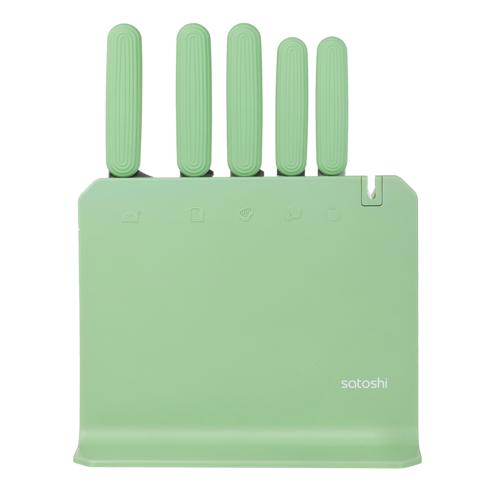 SATOSHI Кайо Набор ножей кухонных 6пр, на подставке, арт.№ 803-418