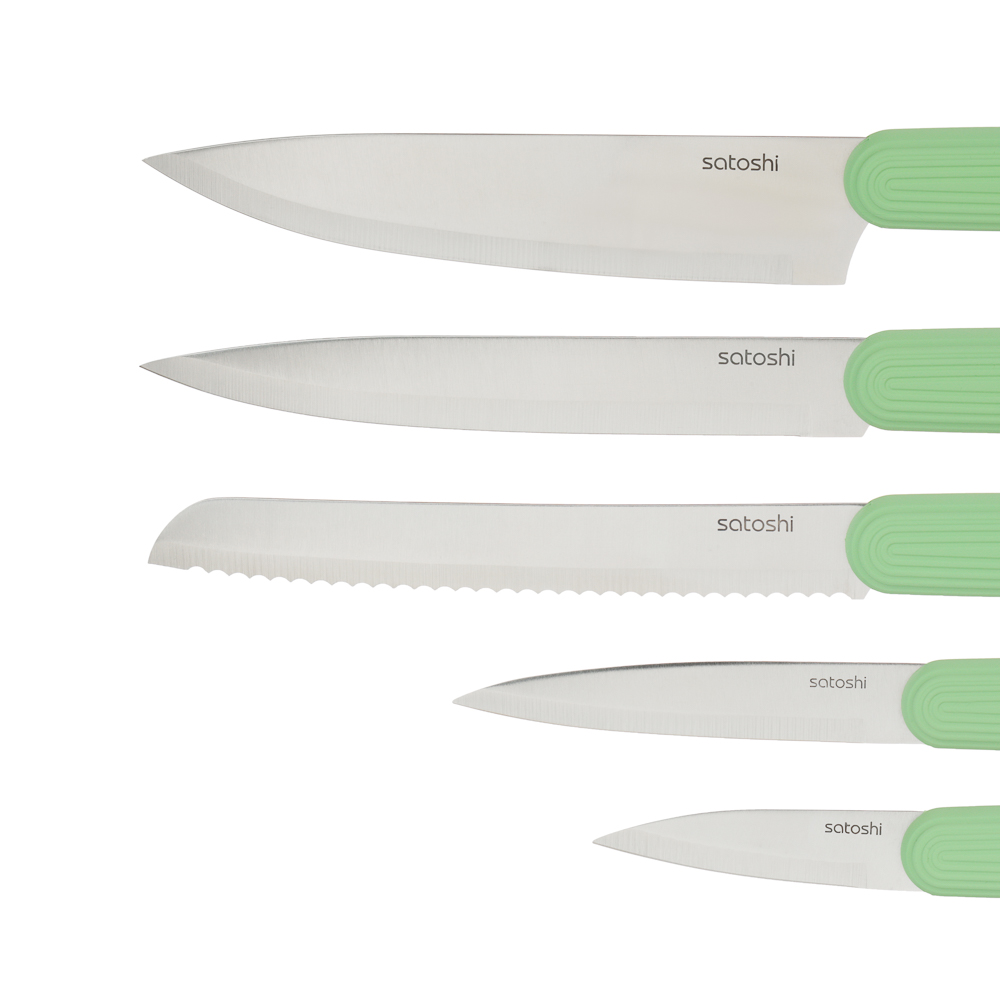 SATOSHI Кайо Набор ножей кухонных 6пр, на подставке, арт.№ 803-418