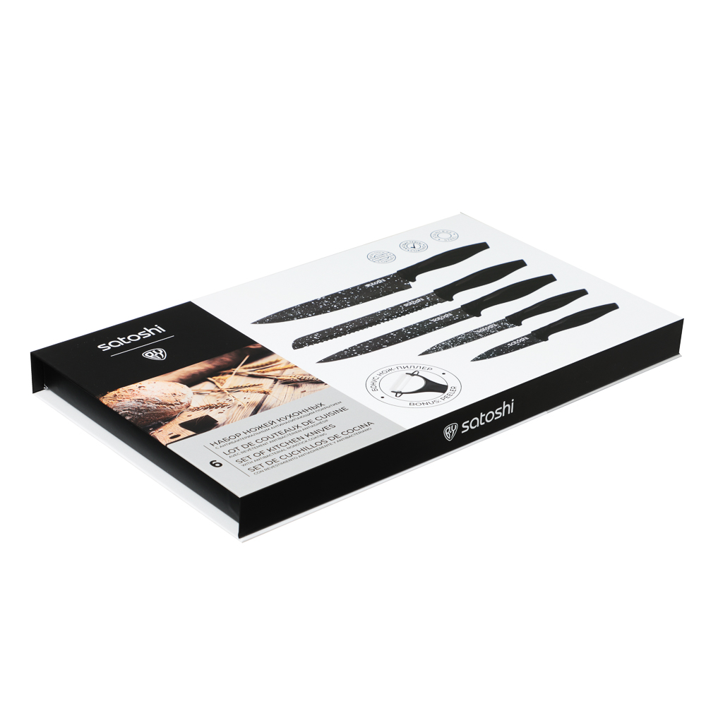 SATOSHI Мунстер Набор ножей кухонных 6пр, в магнитной коробке, арт.№ 803-419