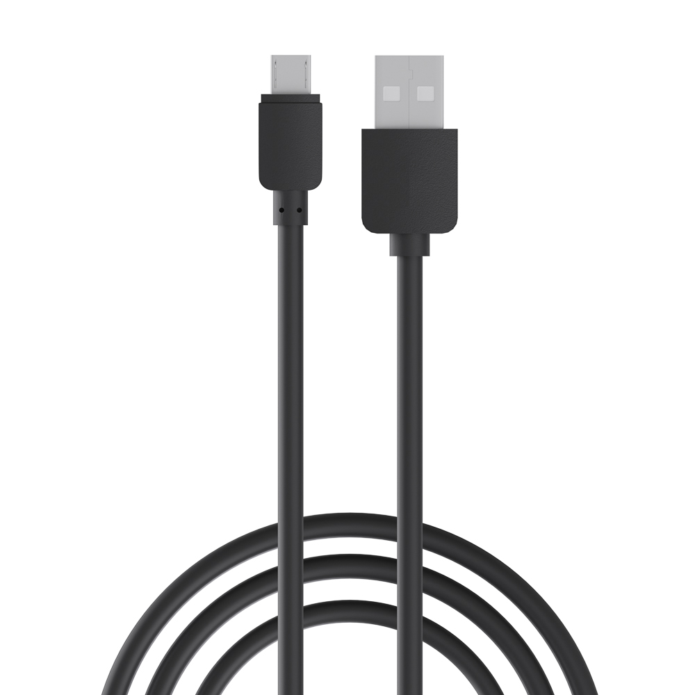 Кабель для зарядки USB(A)-microUSB Первая цена Эконом, 0,8м, 1A, прорезиненный, арт.№ 916-059