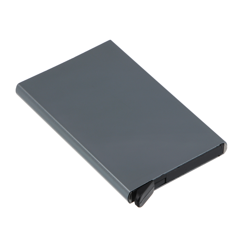 Кардхолдер с выдвижным механизмом на 8 карт тм ЮL, алюминий, пластик, 9,5х6,3см, 3 цвета, арт.№ 303-064